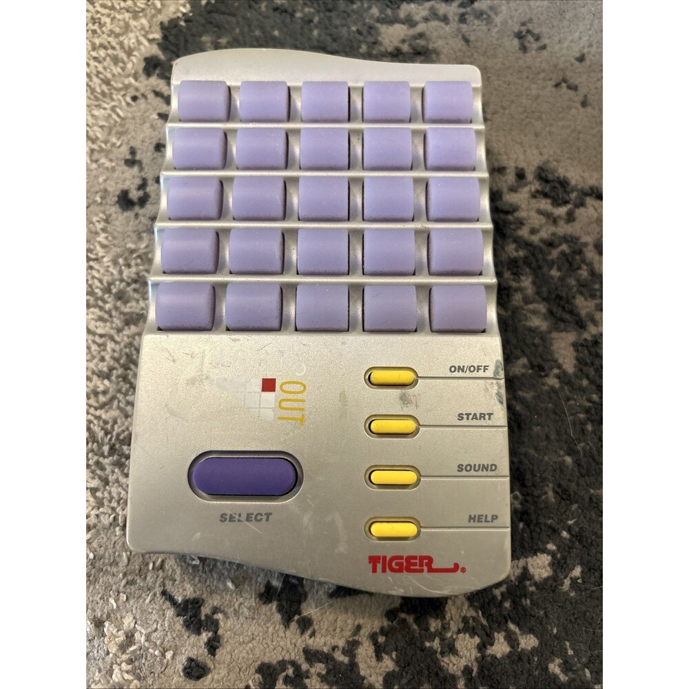 Vintage 1995 Lights Out Handheld Puzzle Game Tiger Electronics